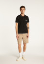 Polo fines rayures Fil Lumière Laurentin 6042 flot - 06 bleu moyen