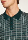 Polo à carreaux Fil Lumière maille épaisse - Laurent 6140 marine - 05 Bleu marine