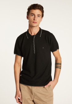 Polo fantaisie Fil Lumière Loic 6051 trèfle- 22 vert moyen