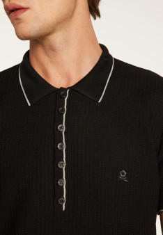 Polo fantaisie Fil Lumière Loic 6051 trèfle- 22 vert moyen