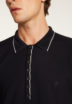 Polo fantaisie Fil Lumière Loic 6051 trèfle- 22 vert moyen