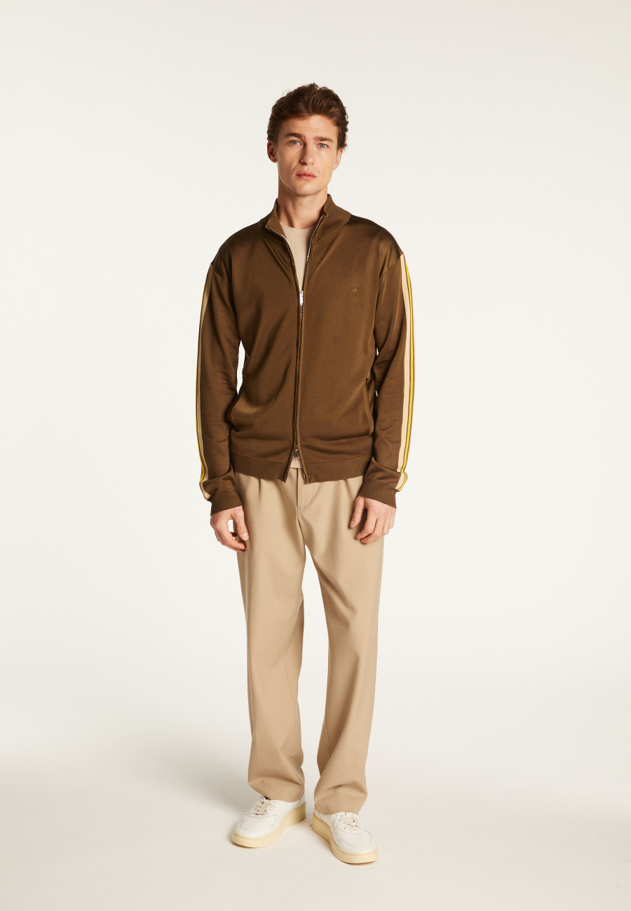 Zipped jacket in fil lumière - Romuald