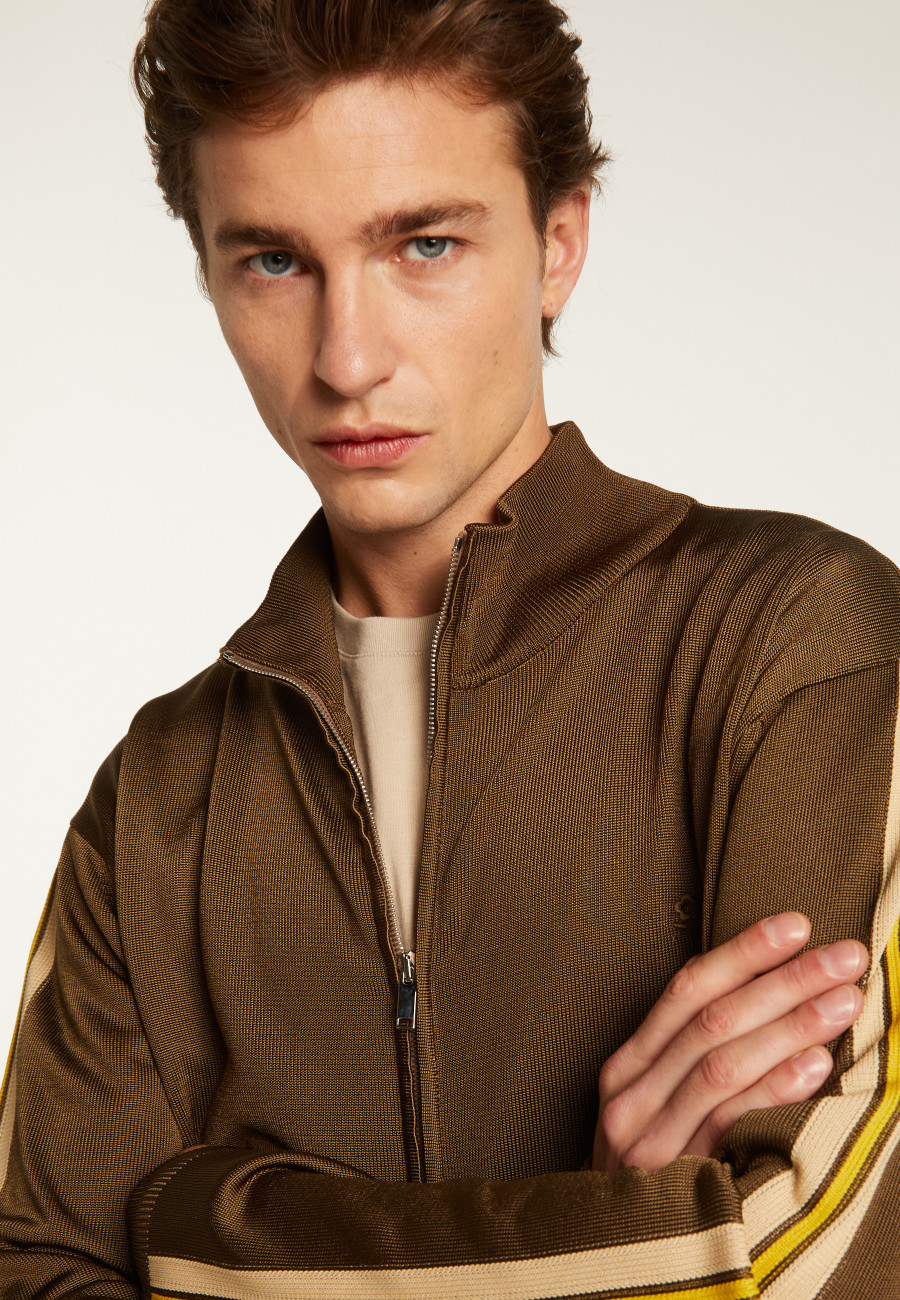 Zipped jacket in fil lumière - Romuald