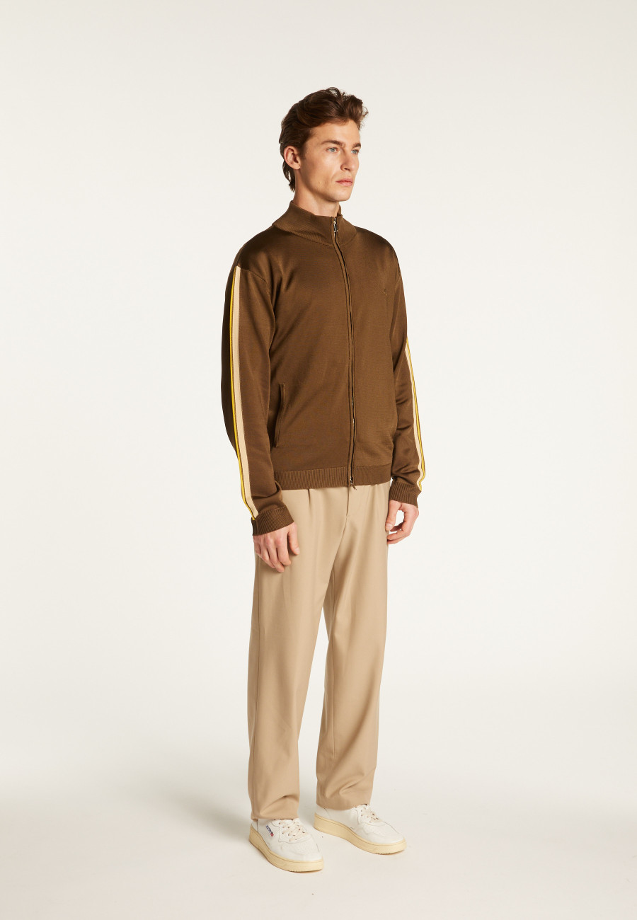 Zipped jacket in fil lumière - Romuald