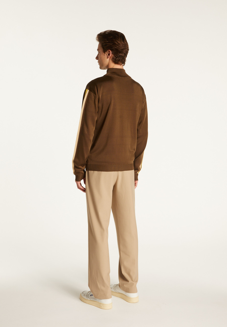 Zipped jacket in fil lumière - Romuald