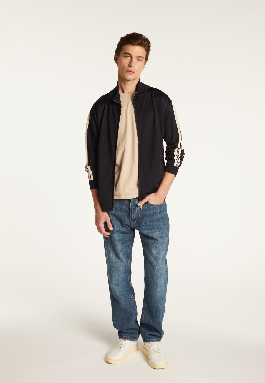 Zipped jacket in fil lumière - Romuald