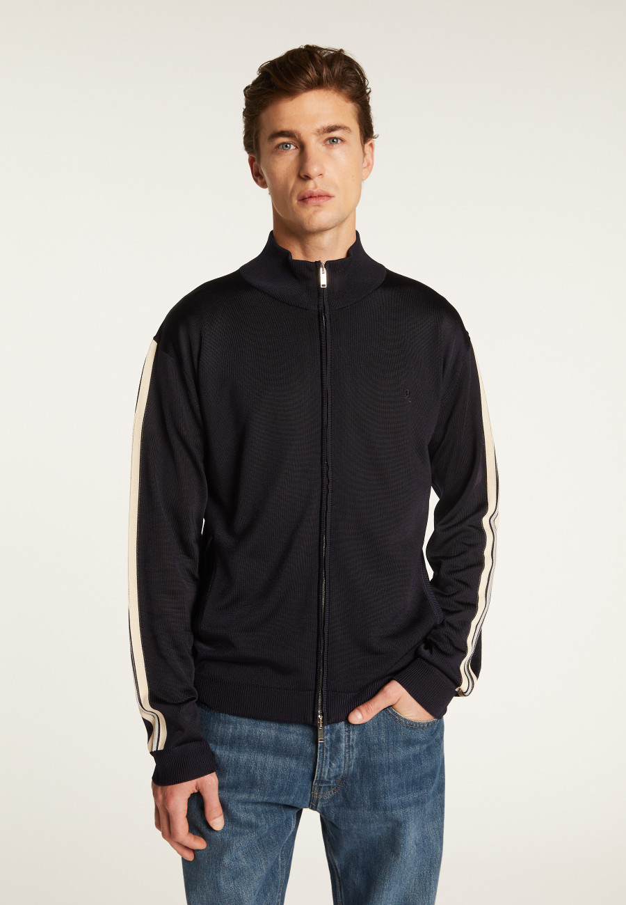 Zipped jacket in fil lumière - Romuald