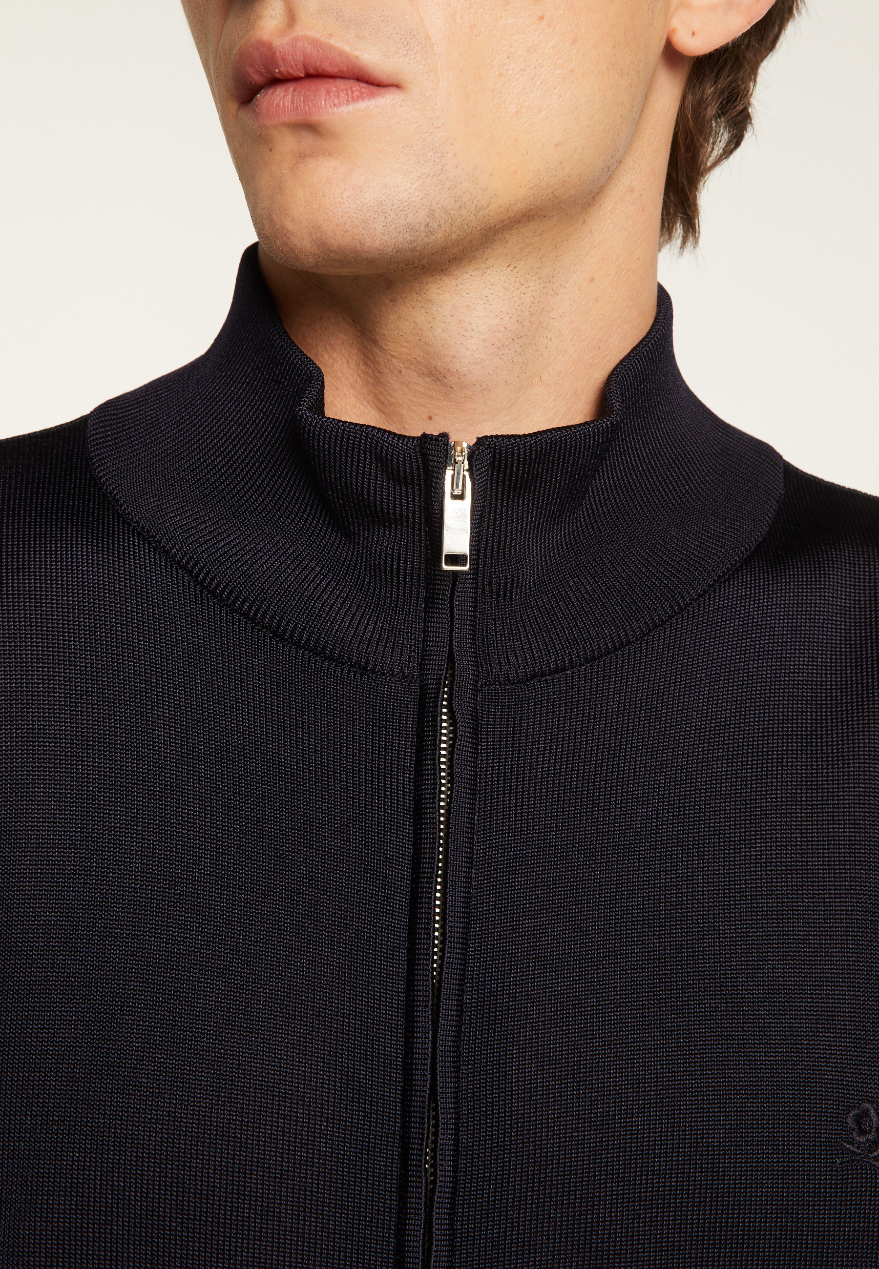 Veste zippée en fil lumière - Romuald 7767 kaki/raphia/citron - 83 Kaki