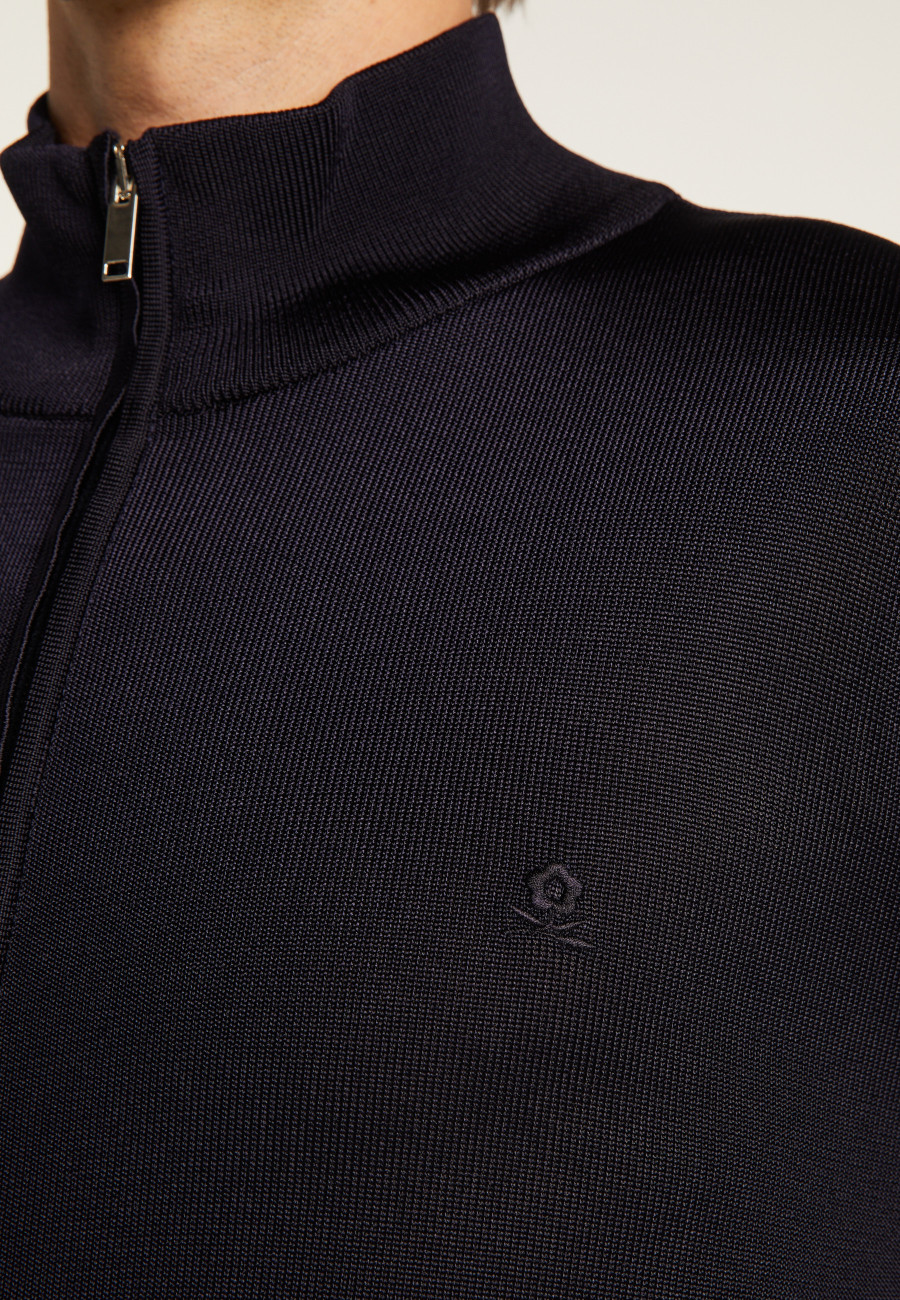 Jaqueta com zíper em fio leve - Romuald