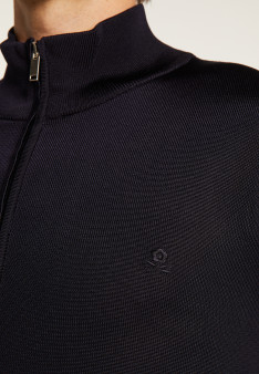 Veste zippée en fil lumière - Romuald 7767 kaki/raphia/citron - 83 Kaki