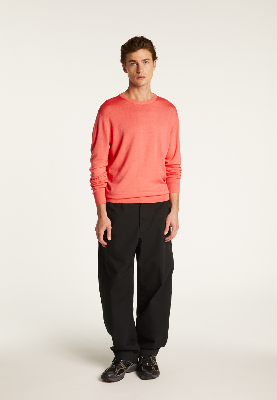 Eddie Merino Wool Crew Neck Sweater