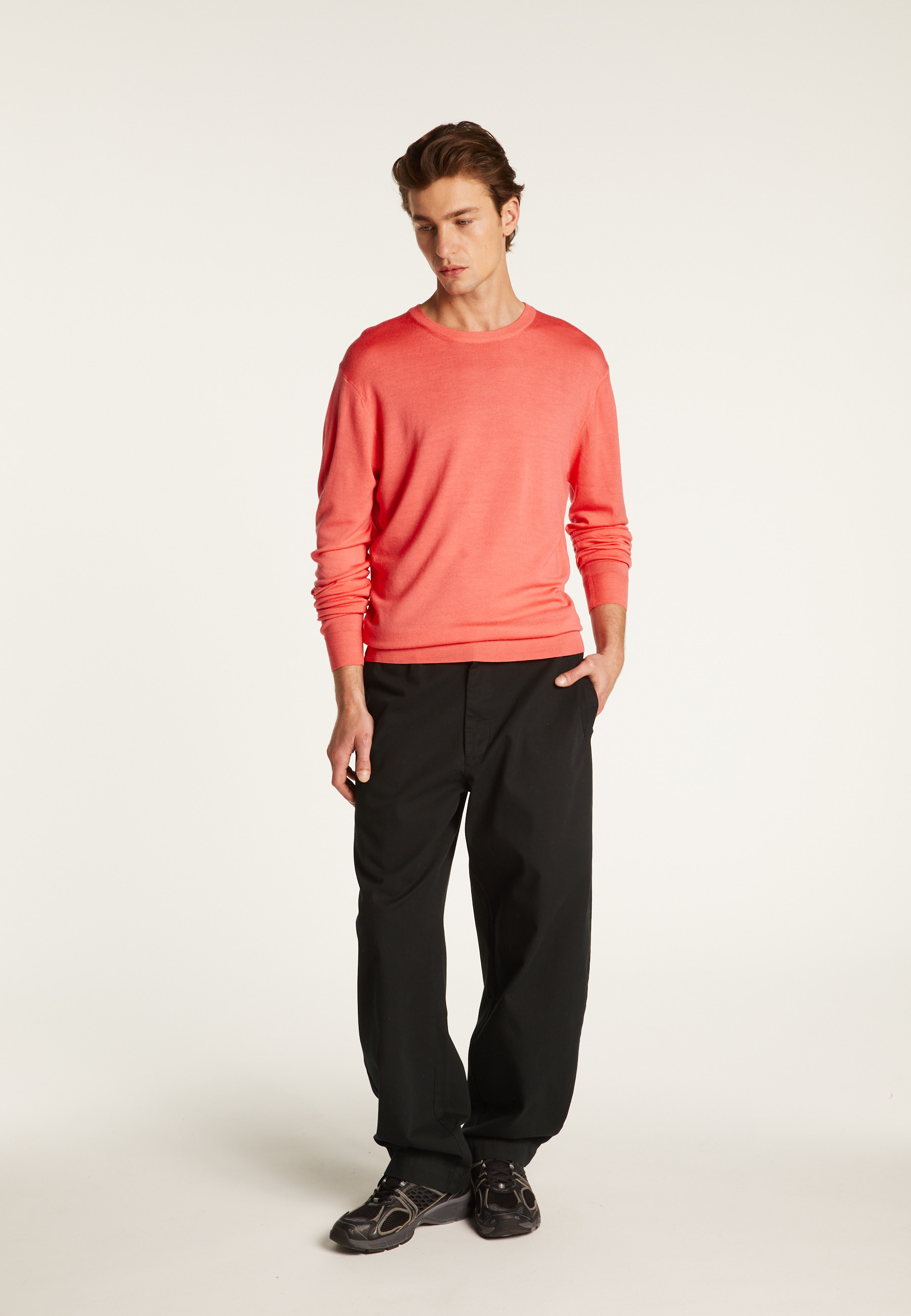 Pull col rond en laine mérinos - Eddie