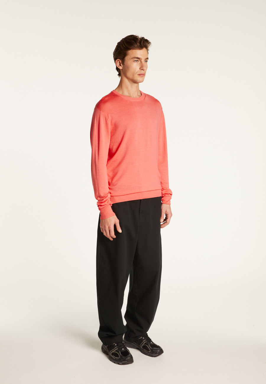 Eddie Merino Wool Crew Neck Sweater