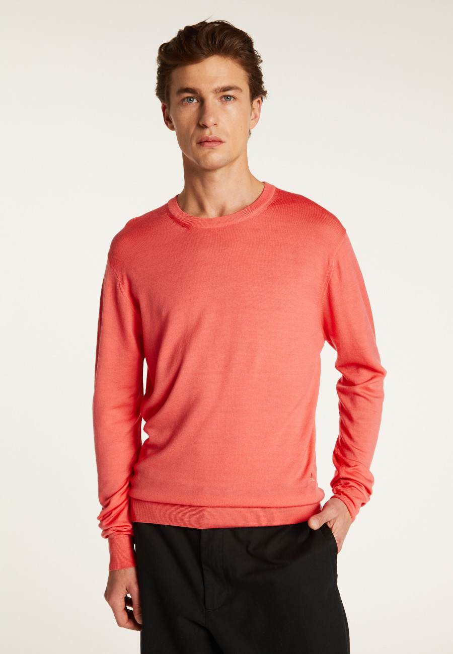 Eddie Merino Wool Crew Neck Sweater