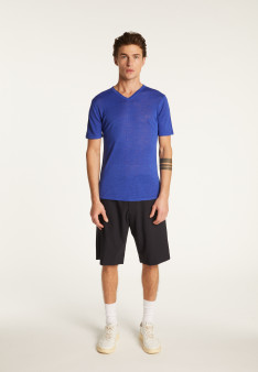 T-shirt col V en coton - Reuben