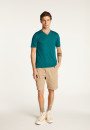 T-shirt col V en coton - Reuben