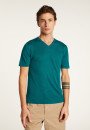 T-shirt col V en coton - Reuben