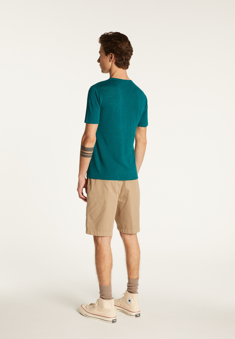 Cotton V-neck T-shirt - Reuben