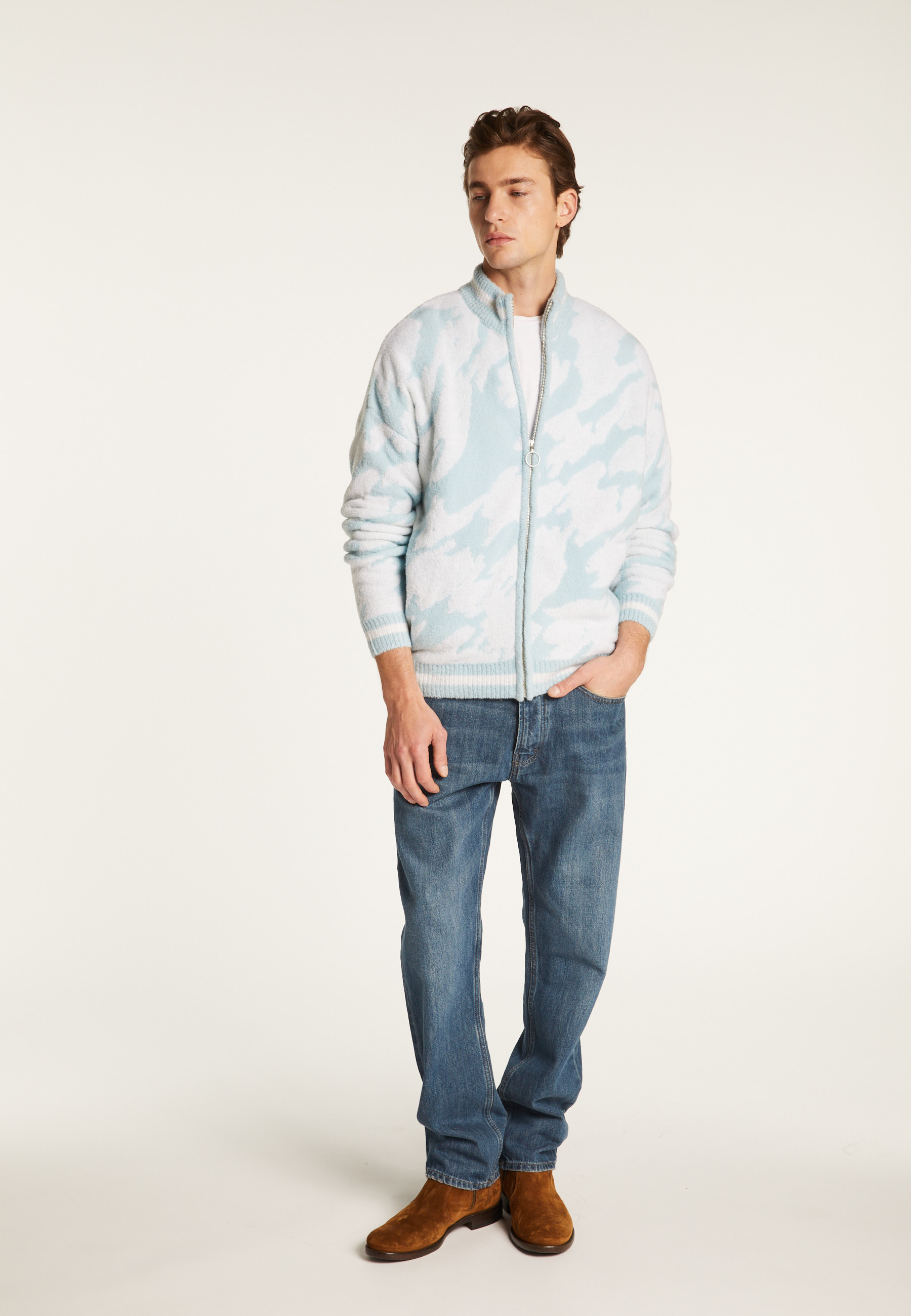 Veste zippée en laine - Madox