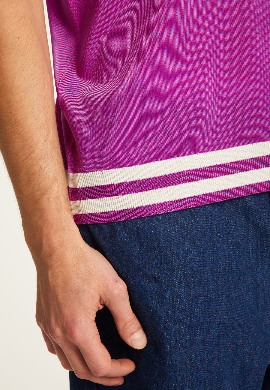 Polo shirt in light thread and stripes - Montmartre