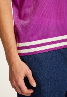 Polo shirt in light thread and stripes - Montmartre