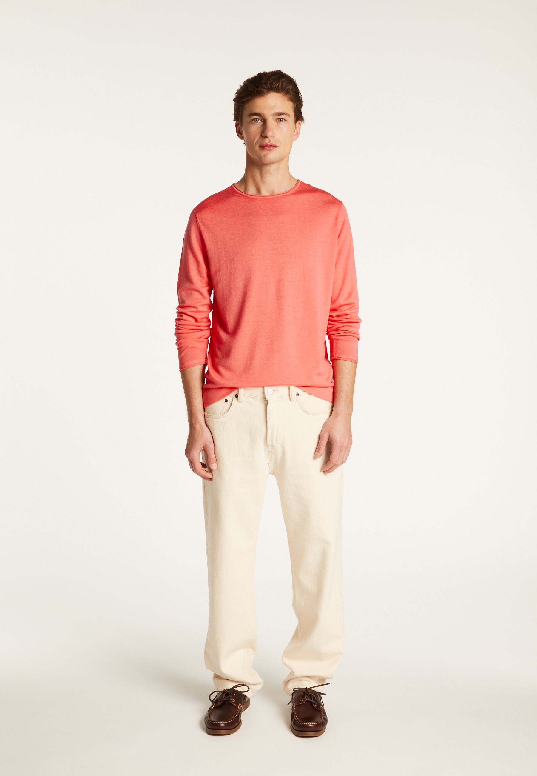 Pull col rond en laine mérinos - Erin