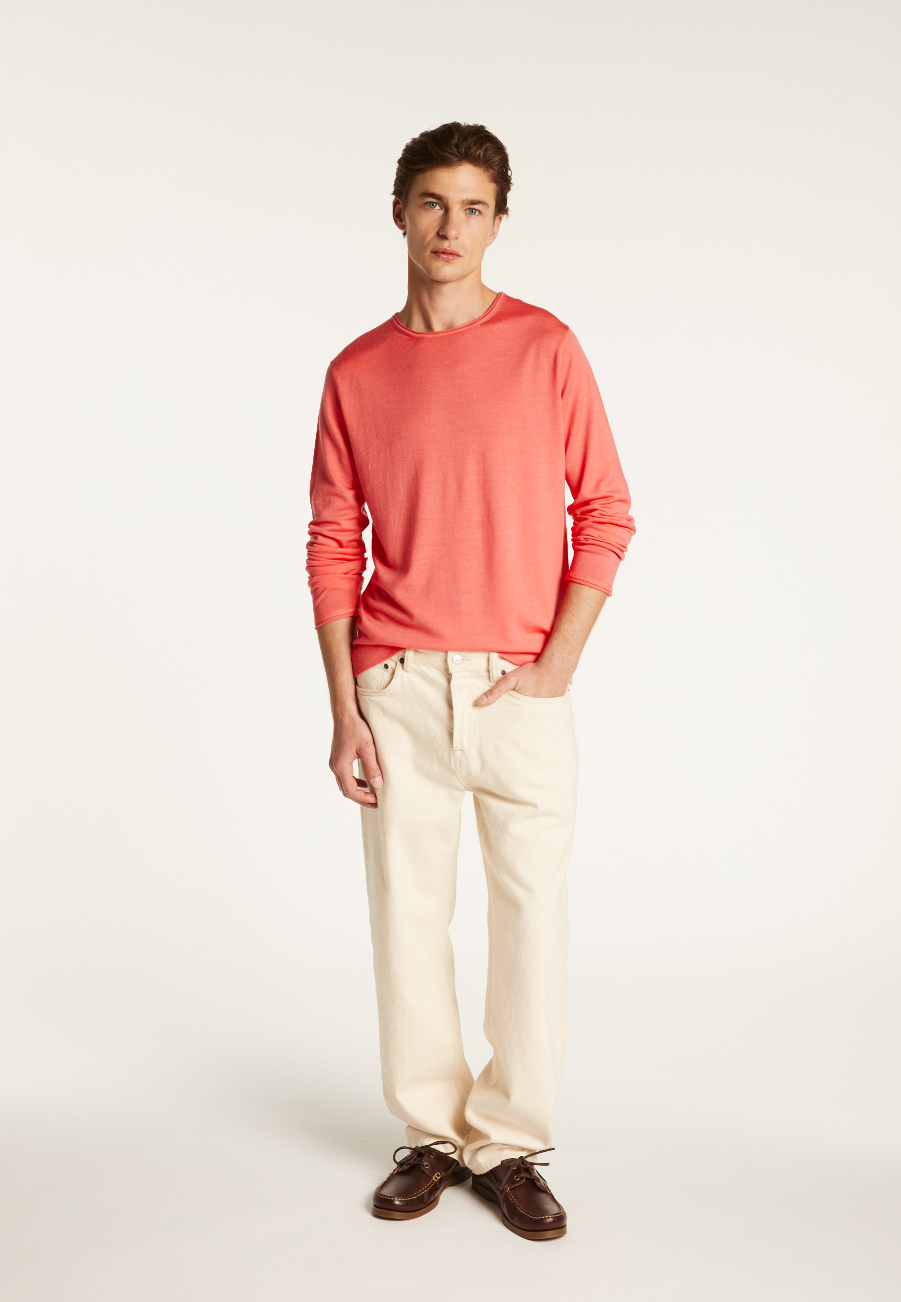 Pull col rond en laine mérinos - Erin