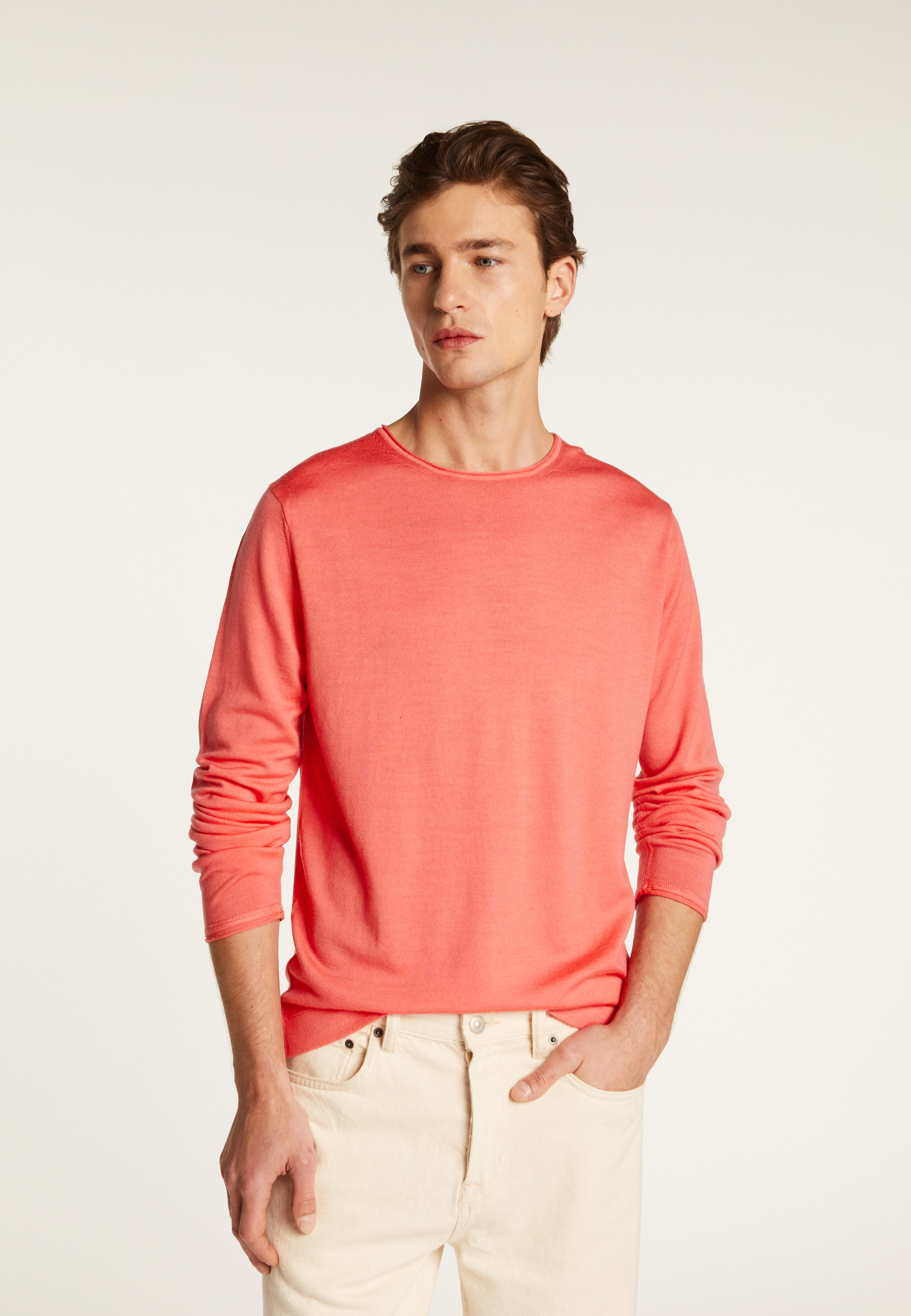 Pull col rond en laine mérinos - Erin