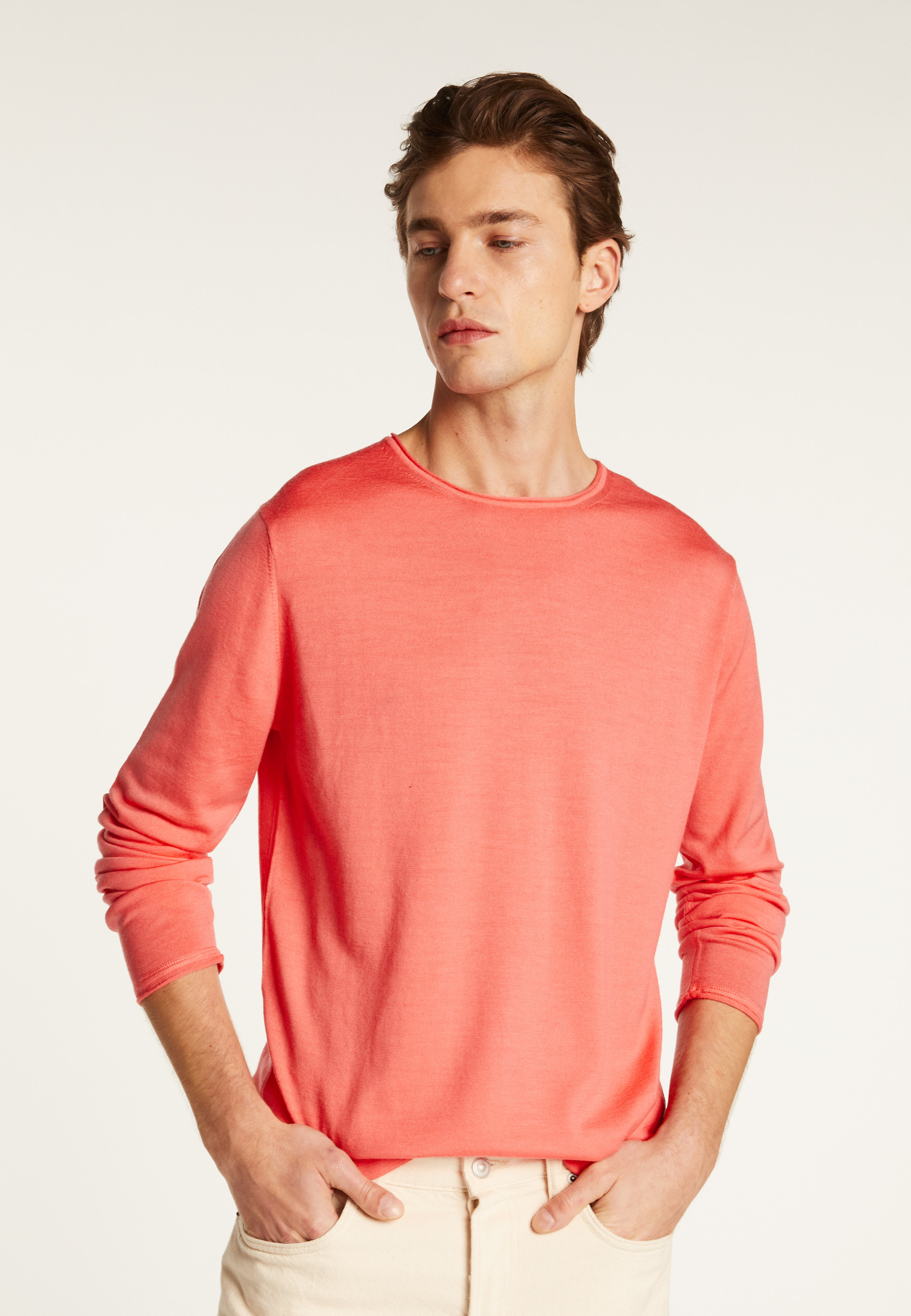 Pull col rond en laine mérinos - Erin
