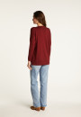 Pull à fentes col v en laine - Bernice 7002 arome - 82 Ecru