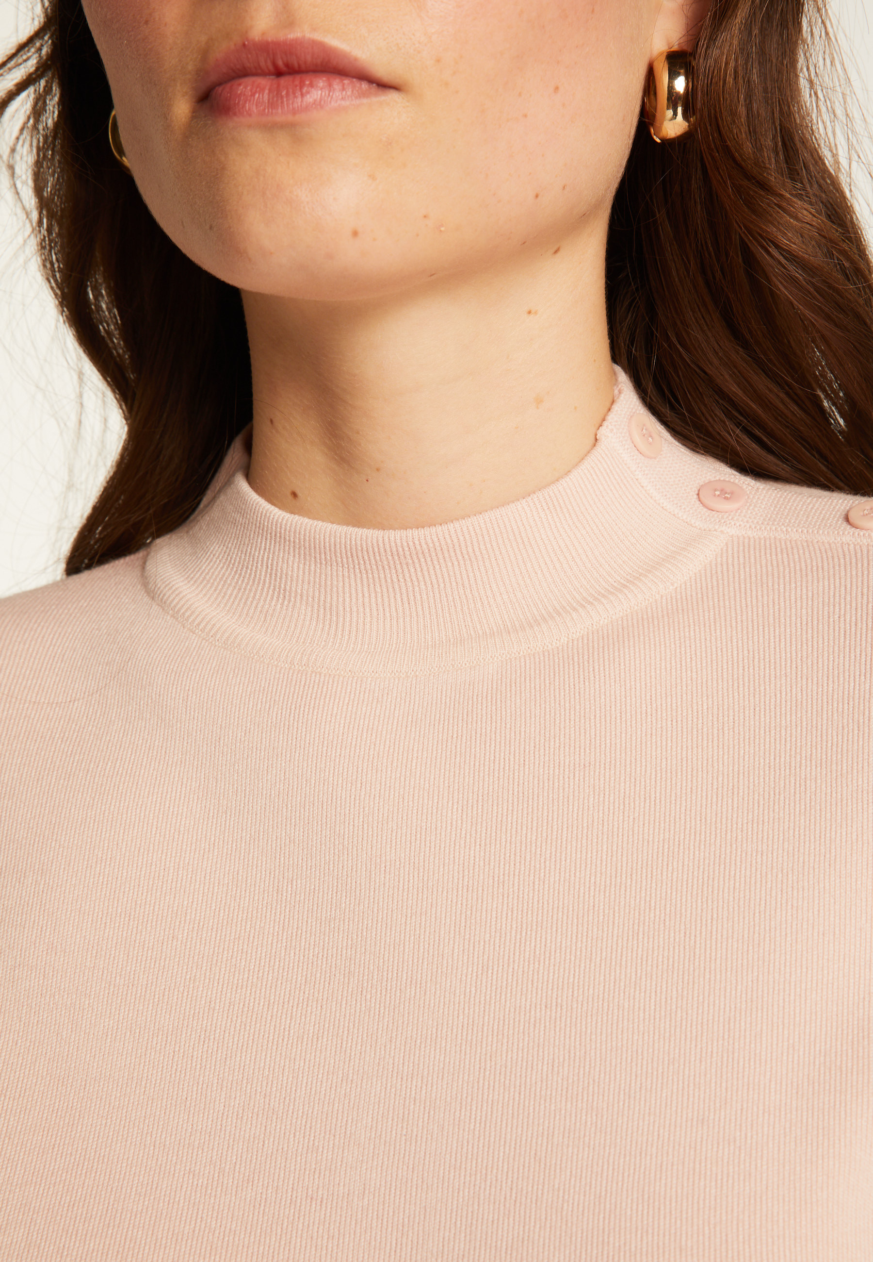 Pull en laine boutonné épaule - Gipsy