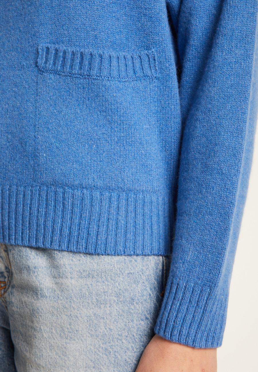 Loose cashmere blend sweater with pockets - Davina