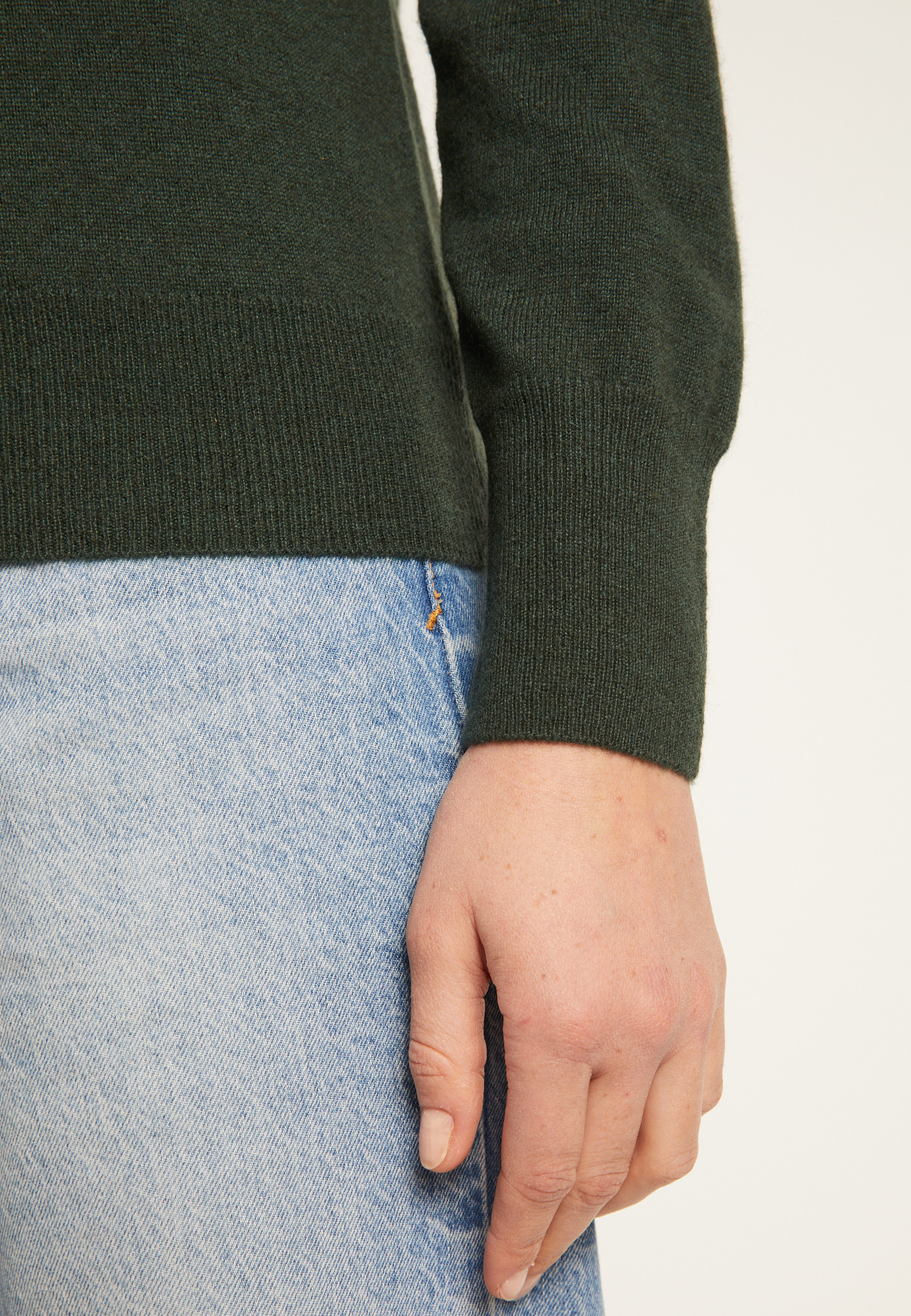 Pull col roulé en cachemire - Abesse 7461 cognac - 92 Rouille