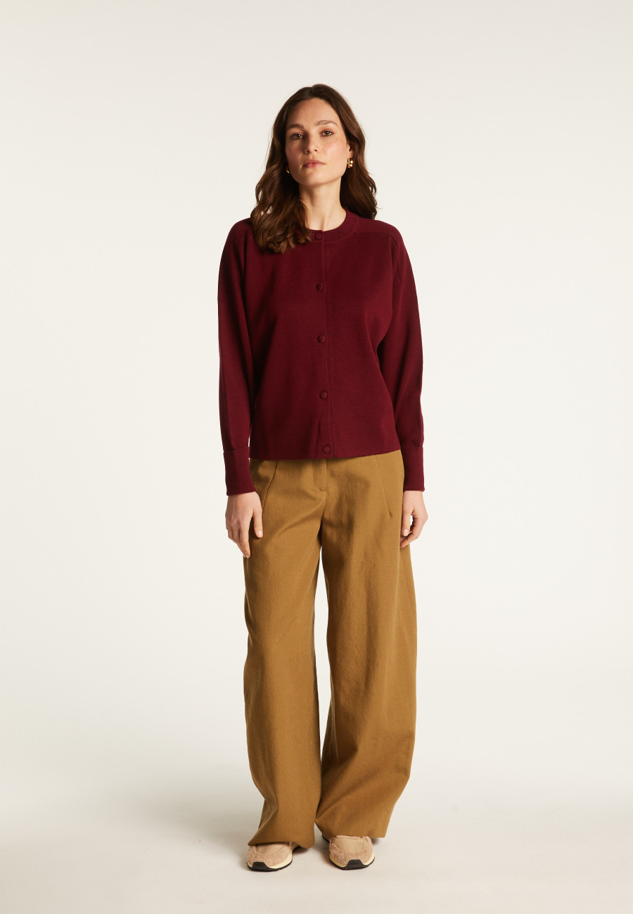 Jaqueta de lã merino com botões e bolsos - Gaspard