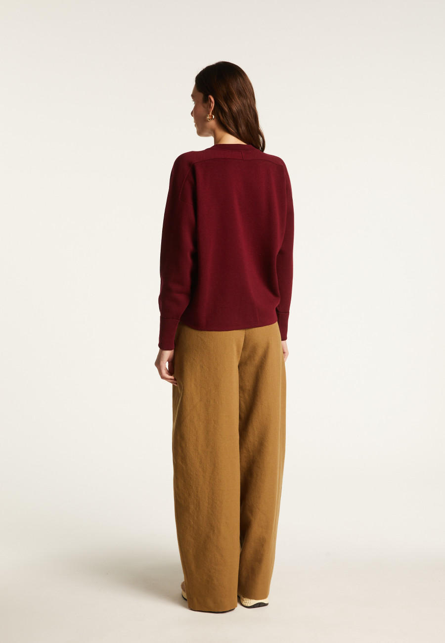 Jaqueta de lã merino com botões e bolsos - Gaspard