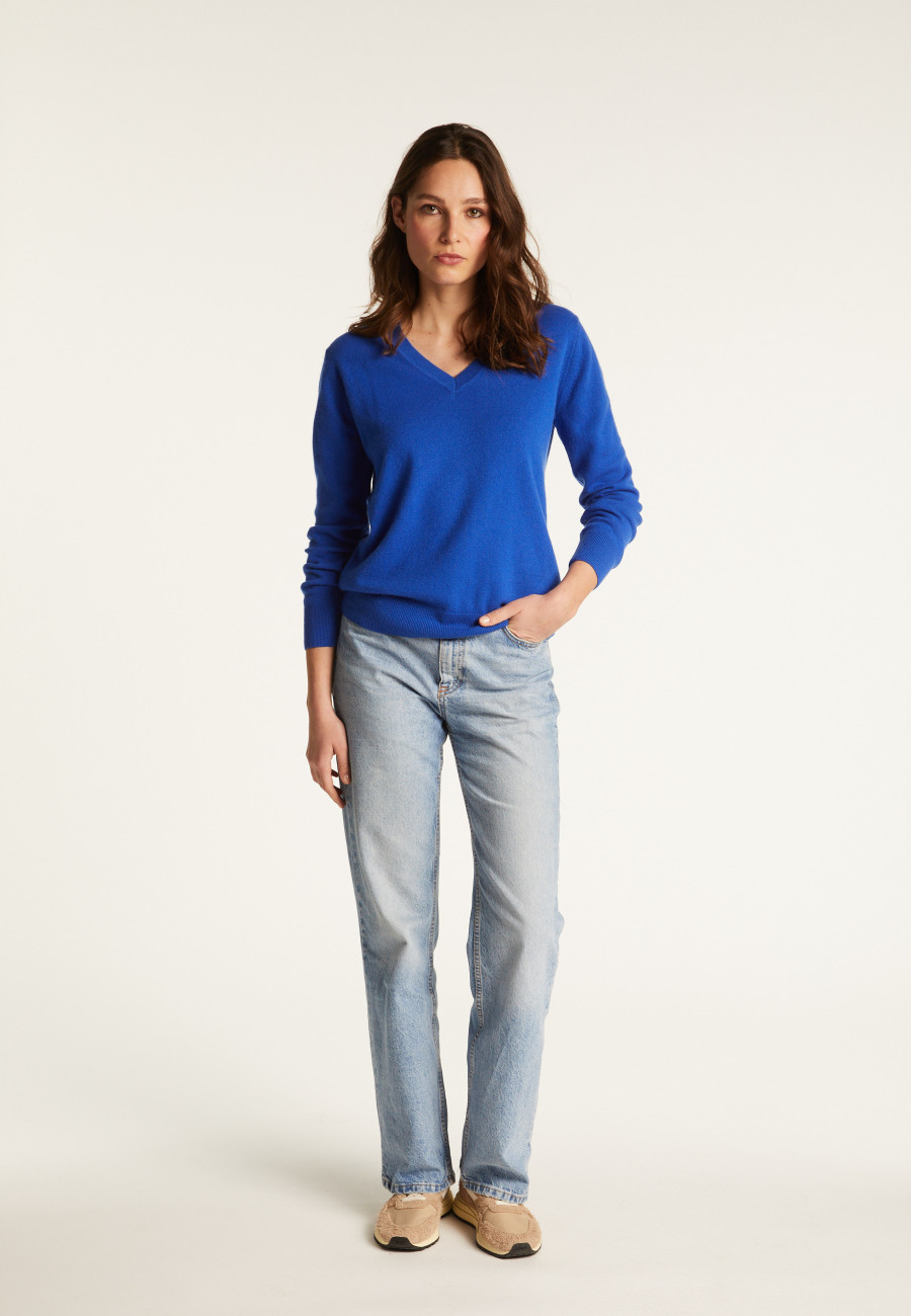 Pull col V en cachemire - Abel 8270