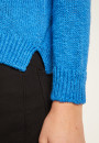 V-neck cotton and linen sweater - Nathalie