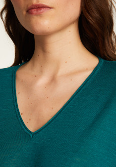 Pull manches chauve-souris en lin flammé - Balou