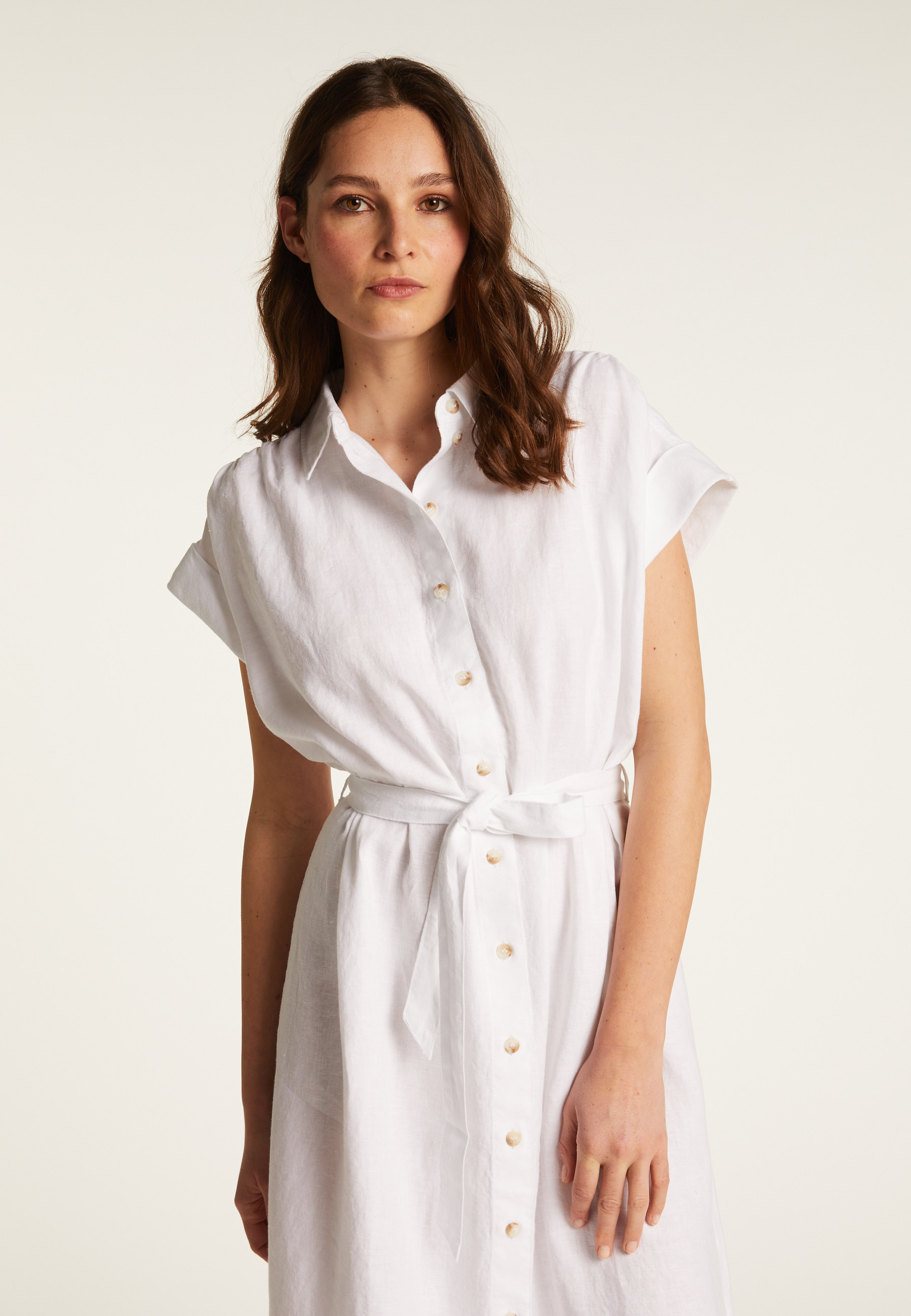 Robe manches longues en lin - Emy