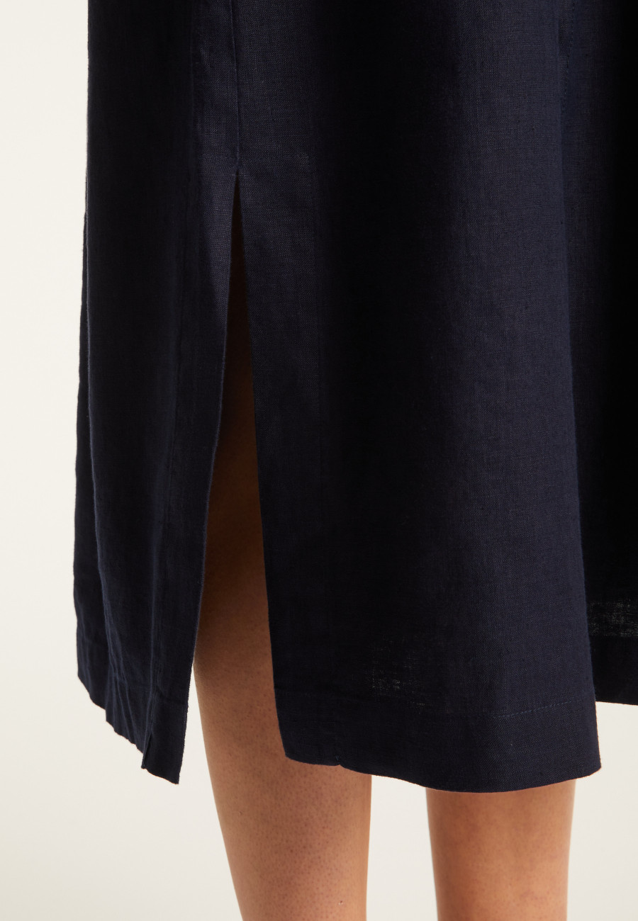 Long sleeve linen dress - Emy