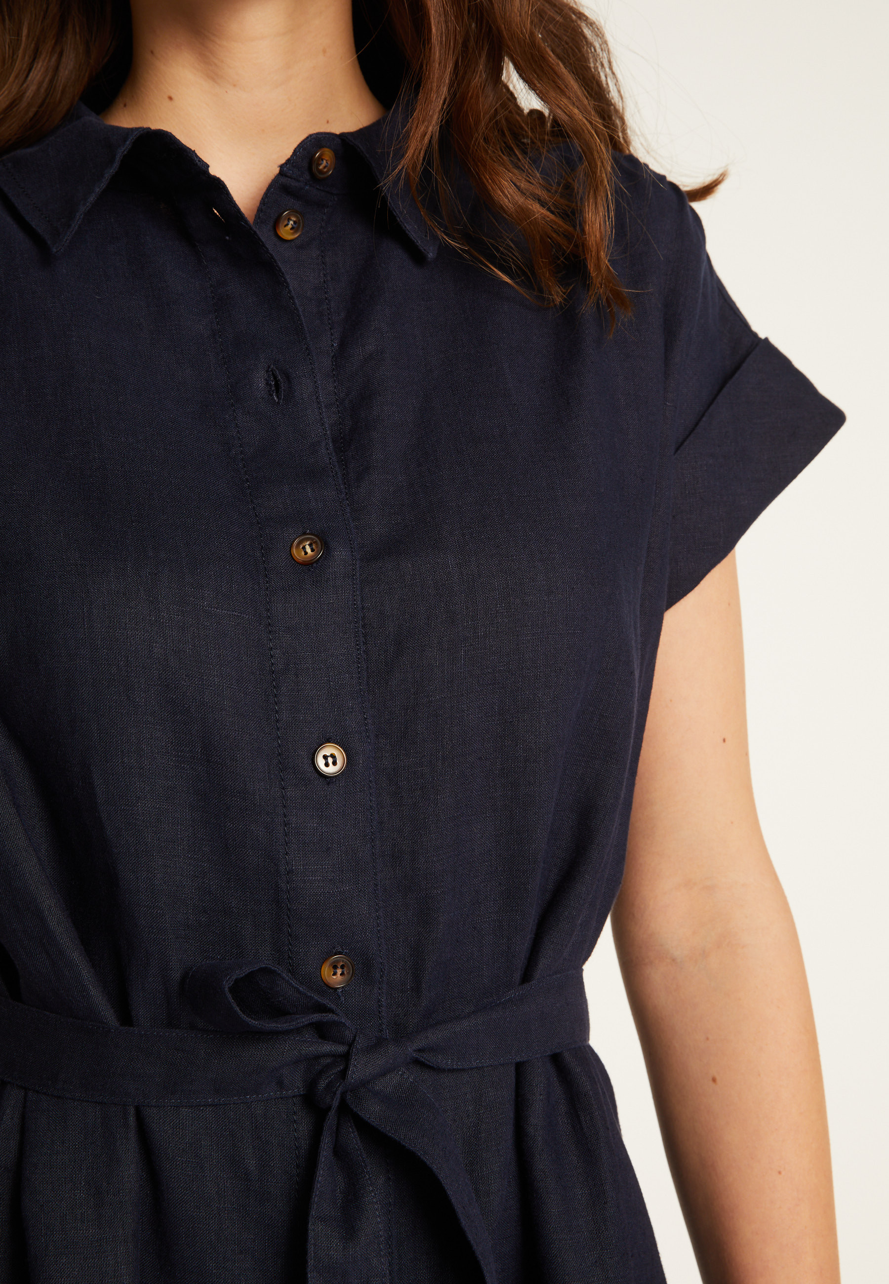 Robe manches longues en lin - Emy