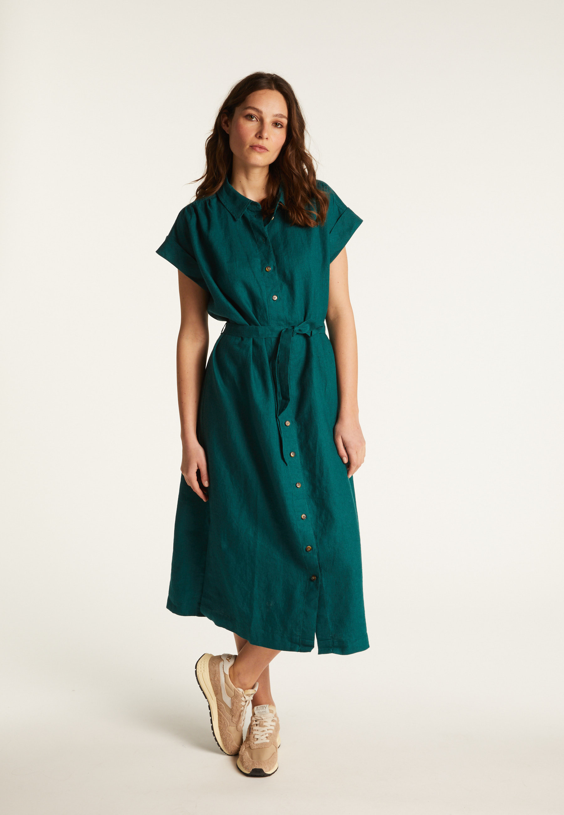 Robe manches longues en lin - Emy