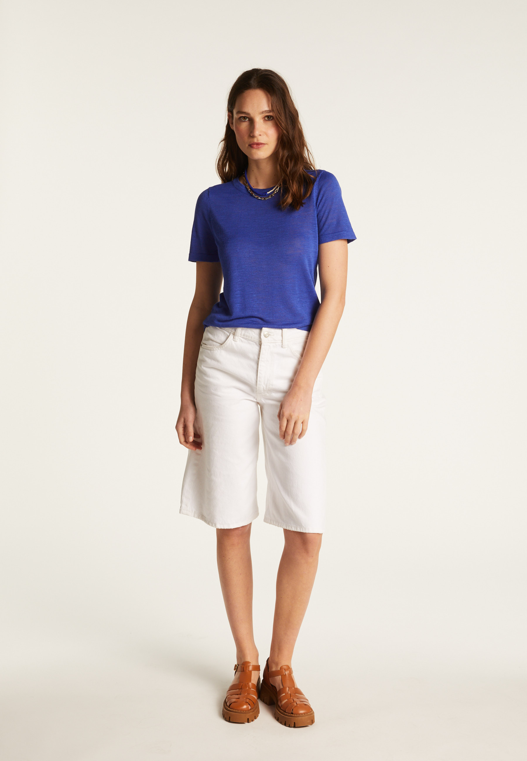 T-shirt en lin flammé - Lucie