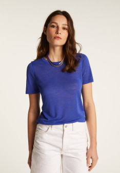T-shirt en lin flammé - Lucie