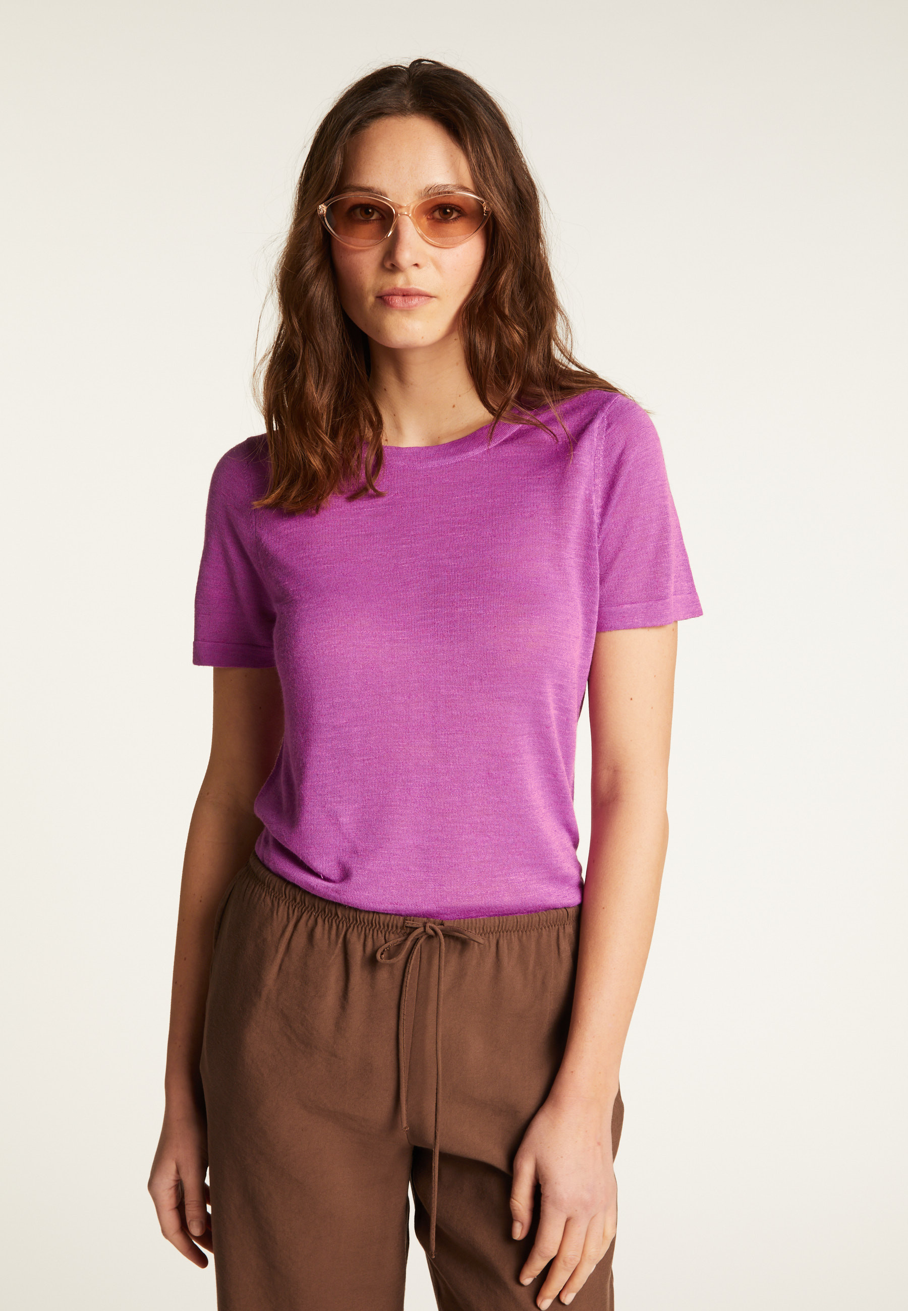 T-shirt en lin flammé - Lucie