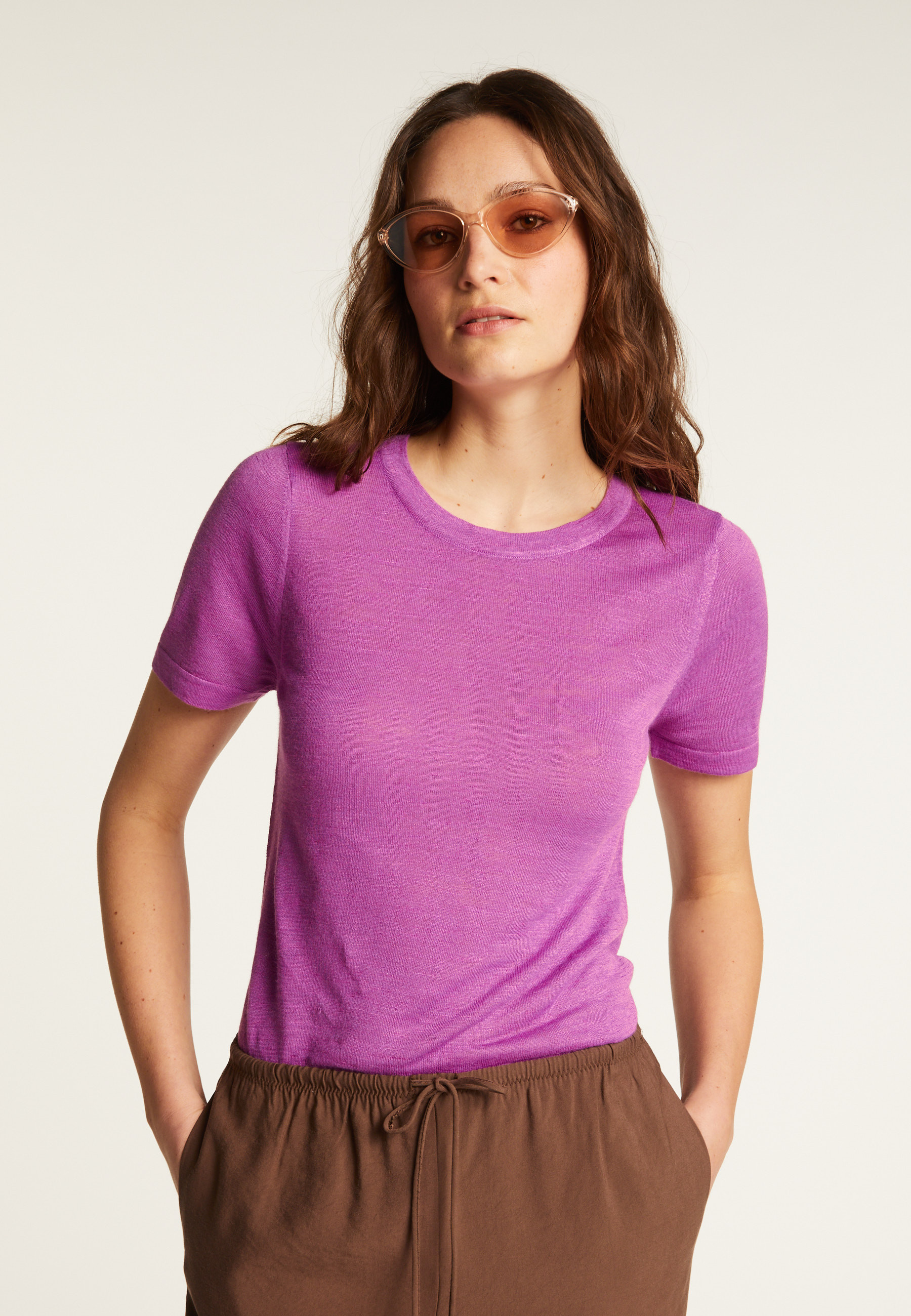 T-shirt en lin flammé - Lucie