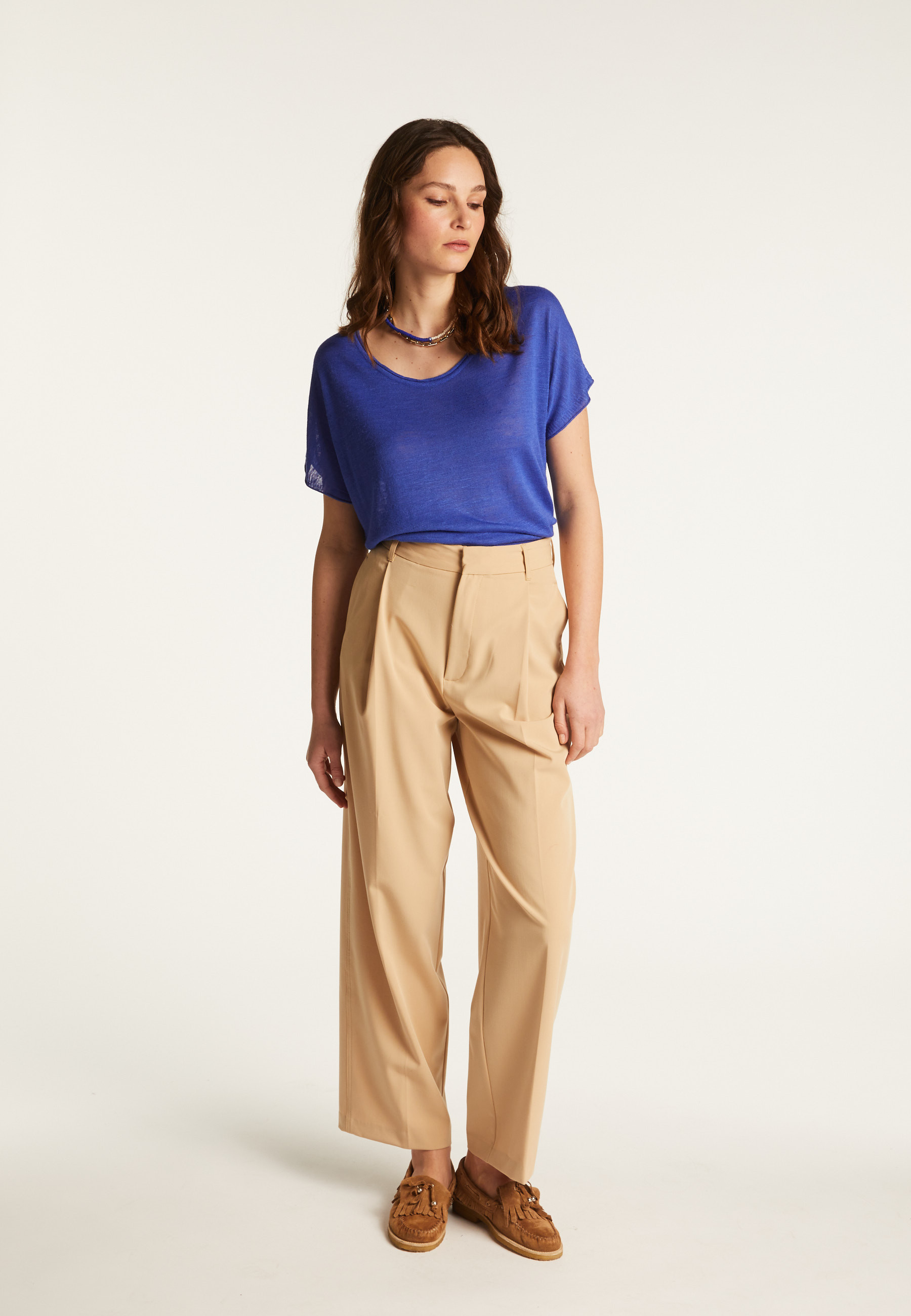 T-shirt en lin flammé - Lola