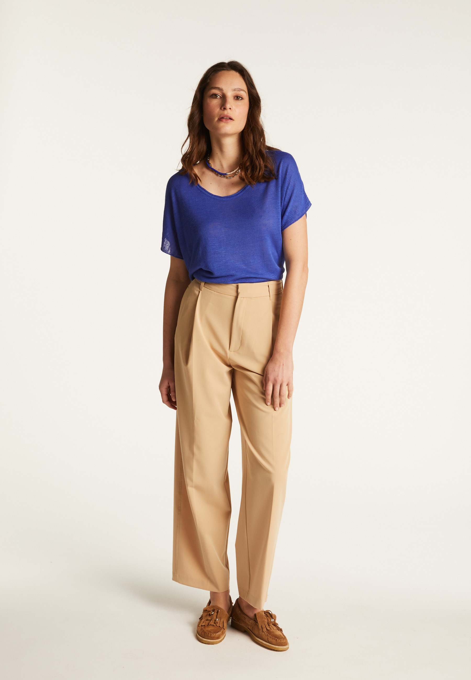 T-shirt en lin flammé - Lola