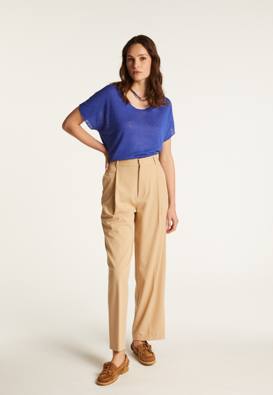 Flamed linen T-shirt - Lola