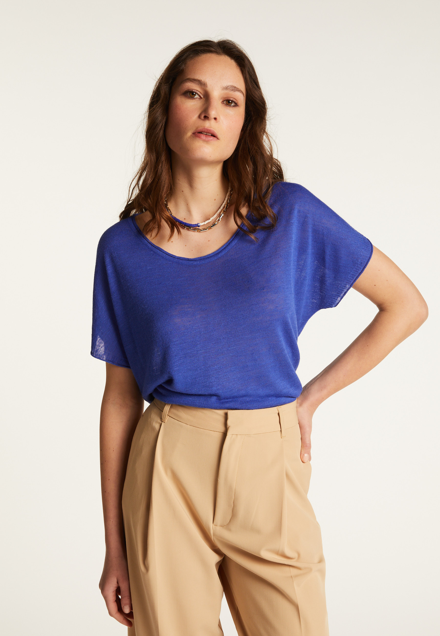 T-shirt en lin flammé - Lola